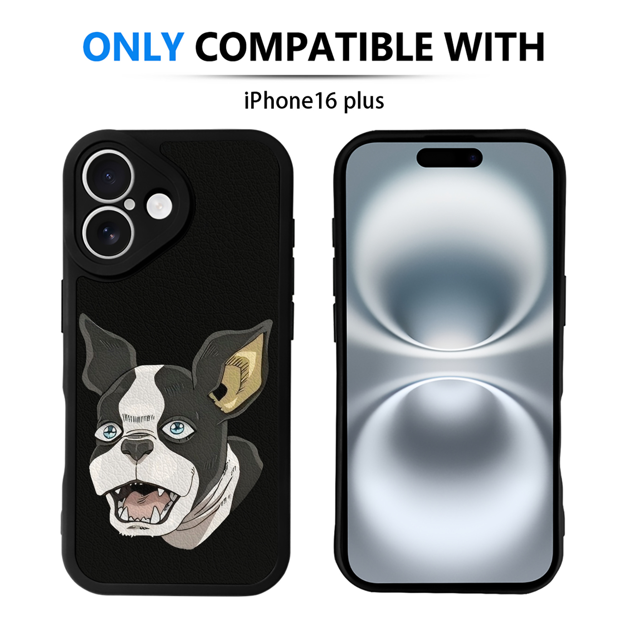 （画像用） ジョジョの奇妙な冒険 イギー JoJo's Bizarre Adventure Iggy 【iPhone 16シリーズ対応】シリコンスマホケース（レザー調） 材質：シリコン